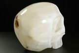 Realistic, Hollow Selenite Crystal Skull - Morocco #378698-6